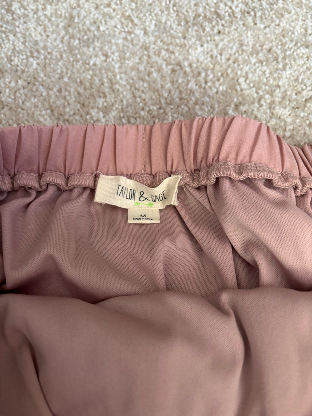 Taylor & Sage Dusty Rose Tulle Midi Skirt SizeM Elastic Waist Ballet Cottagecore - Picture 7 of 8